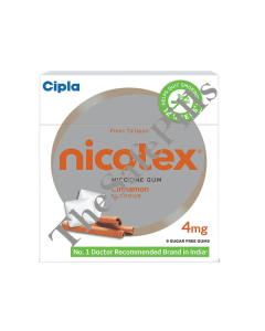 Nicotex Sugar Free Cinnamon Chewing Gums